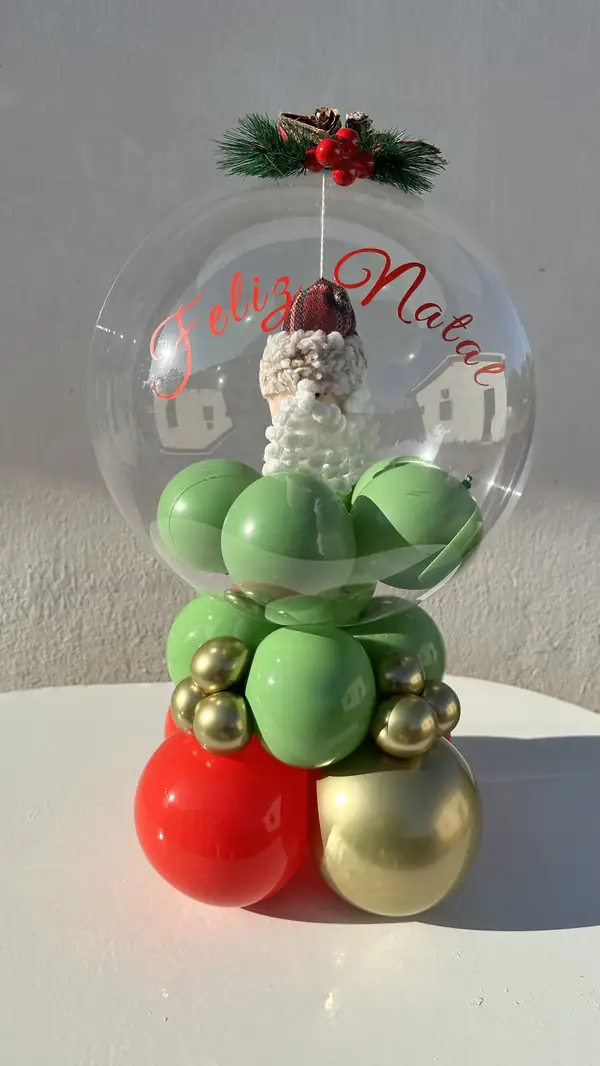 Arranjo Boas Festas em formato de árvore