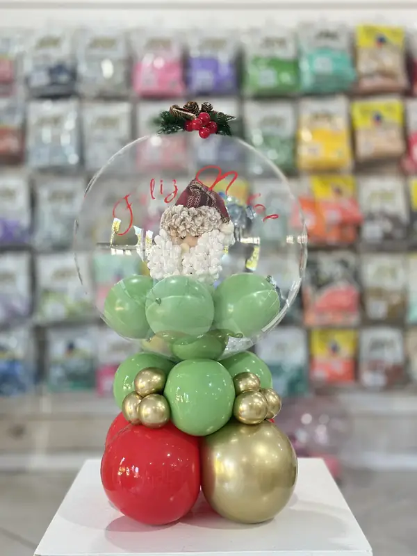 Bolha Feliz Natal com Papai Noel