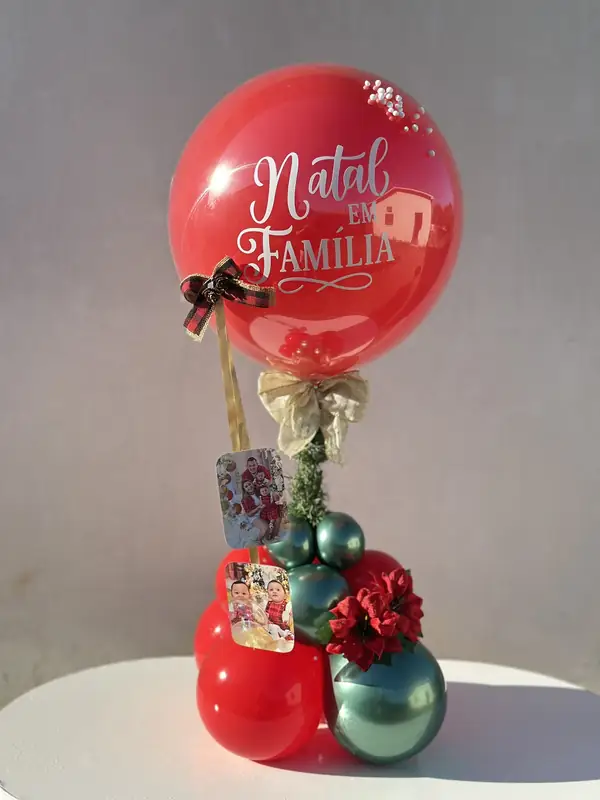 Bolha personalizada Natal em Família